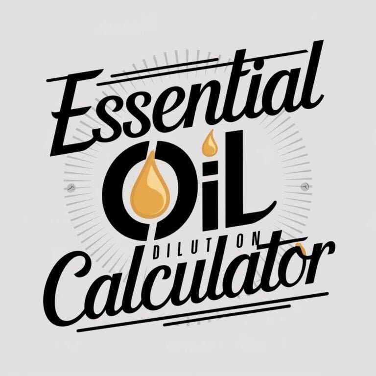 Essential Oil Dilution Calculator 1 Essential Oil Dilution Calculator