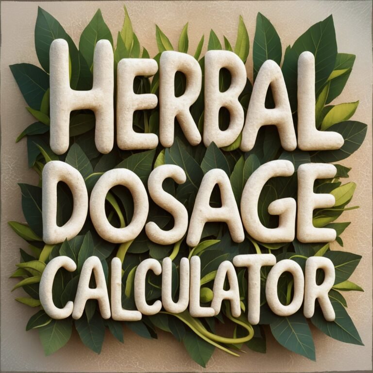 Herbal Dosage Calculator 1 Herbal Dosage Calculator